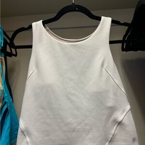 Lululemon wunder train racerback tank, white size 10